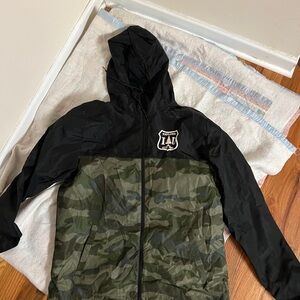 Explore ID Black and Camouflage Jacket